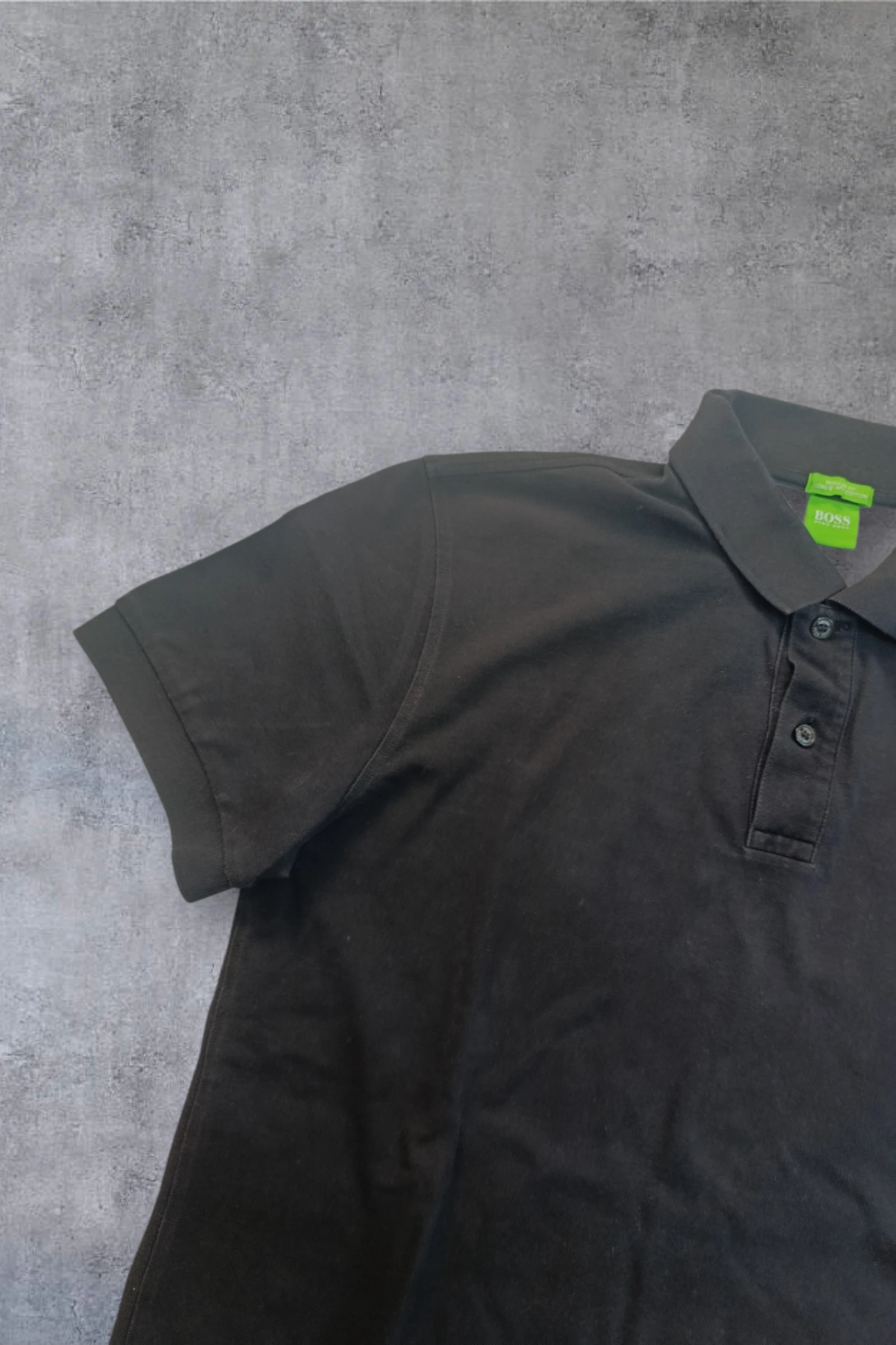 | Polo Hugo Boss Homem | Cor Preto Original | Piqué Algodão | Manga Curta | Tamanho G | – photo 3